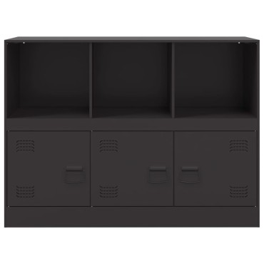 vidaXL Ντουλάπι Μαύρο 99x39x73cm από Ατσάλι 1 τεμ.