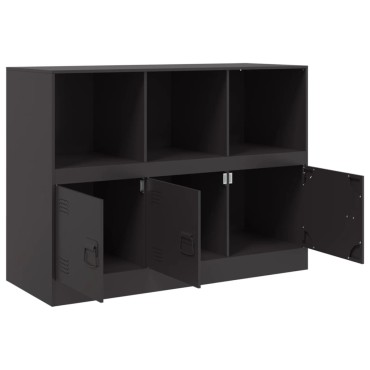 vidaXL Ντουλάπι Μαύρο 99x39x73cm από Ατσάλι 1 τεμ.