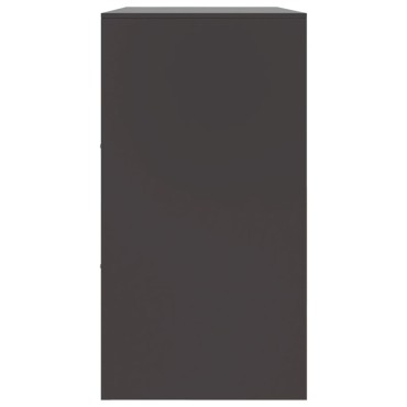 vidaXL Ντουλάπι Μαύρο 99x39x73cm από Ατσάλι 1 τεμ.