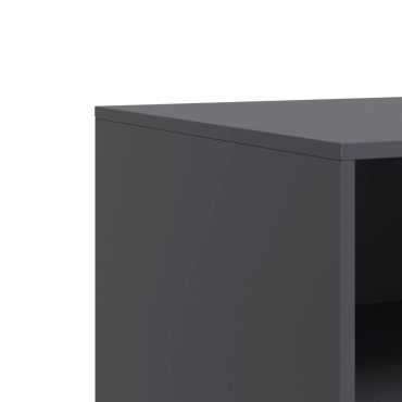 vidaXL Έπιπλο Τηλεόρασης Ανθρακί 67x39x44cm από Χάλυβα