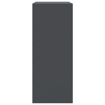 vidaXL Ντουλάπι Ανθρακί 67x39x95cm από Ατσάλι 1 τεμ.
