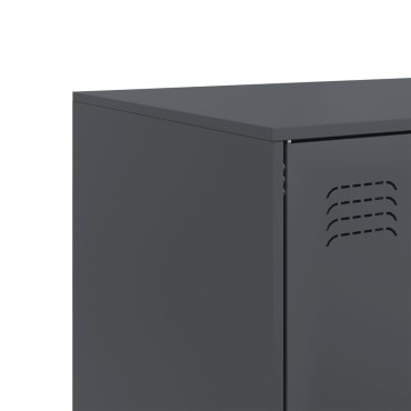 vidaXL Ντουλάπι Ανθρακί 67x39x95cm από Ατσάλι 1 τεμ.