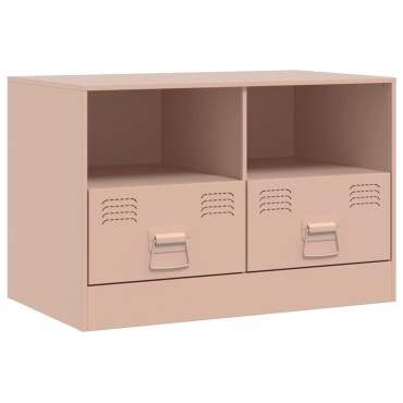 vidaXL Έπιπλο Τηλεόρασης Ροζ 67x39x44cm από Χάλυβα