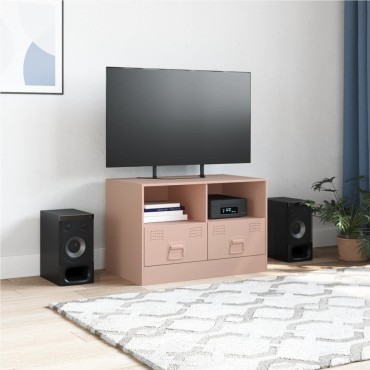 vidaXL Έπιπλο Τηλεόρασης Ροζ 67x39x44cm από Χάλυβα