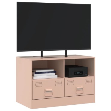 vidaXL Έπιπλο Τηλεόρασης Ροζ 67x39x44cm από Χάλυβα