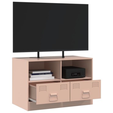 vidaXL Έπιπλο Τηλεόρασης Ροζ 67x39x44cm από Χάλυβα
