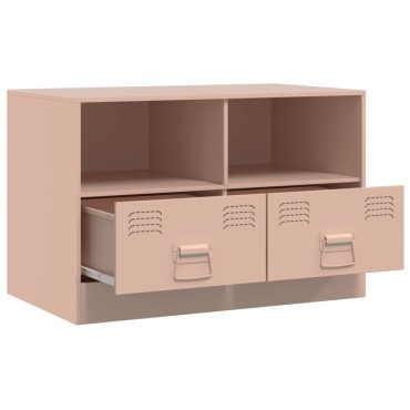 vidaXL Έπιπλο Τηλεόρασης Ροζ 67x39x44cm από Χάλυβα