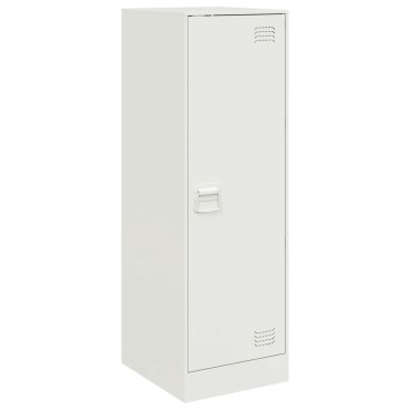 vidaXL Μπουφές Λευκός 34,5x39x107cm από Ατσάλι 1 τεμ.