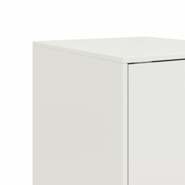 vidaXL Μπουφές Λευκός 34,5x39x107cm από Ατσάλι 1 τεμ.