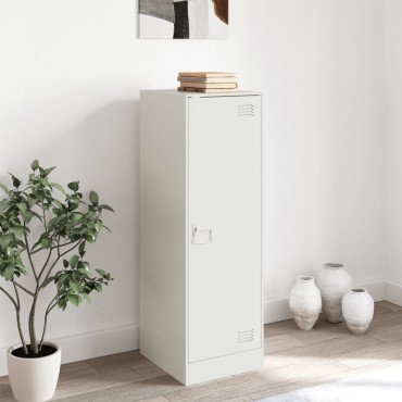 vidaXL Μπουφές Λευκός 34,5x39x107cm από Ατσάλι 1 τεμ.
