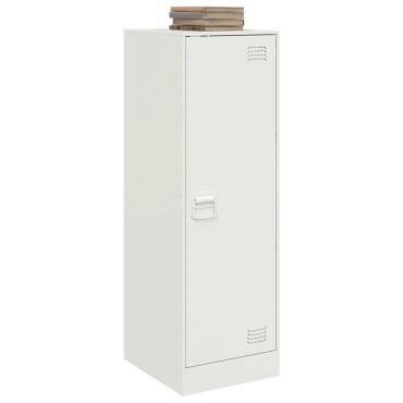 vidaXL Μπουφές Λευκός 34,5x39x107cm από Ατσάλι 1 τεμ.