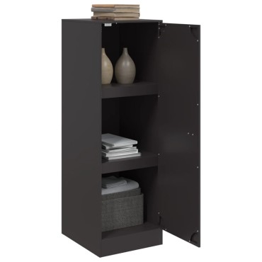 vidaXL Ντουλάπι Μαύρο 34,5x39x107cm από Ατσάλι 1 τεμ.