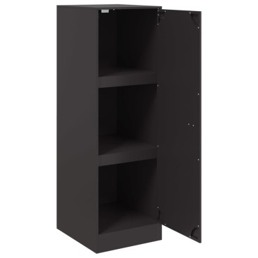 vidaXL Ντουλάπι Μαύρο 34,5x39x107cm από Ατσάλι 1 τεμ.
