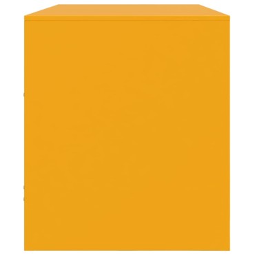 vidaXL Έπιπλο Τηλεόρασης Μουσταρδί Κίτρινο 99x39x44cm από Ατσάλι