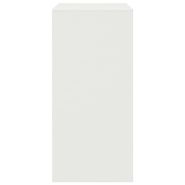 vidaXL Μπουφές Λευκός 67x39x83cm από Ατσάλι 1 τεμ.