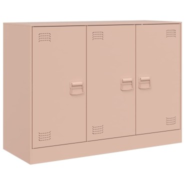 vidaXL Ντουλάπι Ροζ 99x39x73cm από Ατσάλι 1 τεμ.