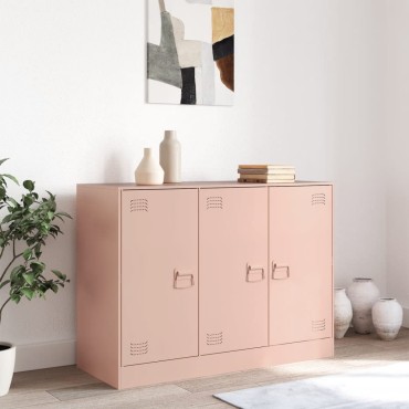 vidaXL Ντουλάπι Ροζ 99x39x73cm από Ατσάλι 1 τεμ.