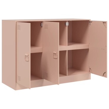 vidaXL Ντουλάπι Ροζ 99x39x73cm από Ατσάλι 1 τεμ.