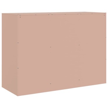 vidaXL Ντουλάπι Ροζ 99x39x73cm από Ατσάλι 1 τεμ.
