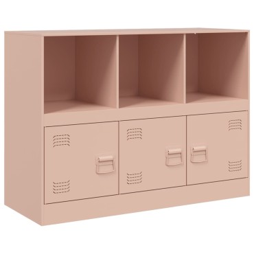 vidaXL Ντουλάπι Ροζ 99x39x73cm από Ατσάλι 1 τεμ.