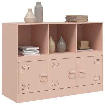 vidaXL Ντουλάπι Ροζ 99x39x73cm από Ατσάλι 1 τεμ.