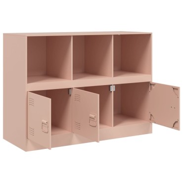 vidaXL Ντουλάπι Ροζ 99x39x73cm από Ατσάλι 1 τεμ.