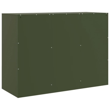 vidaXL Ντουλάπι Πράσινο Λαδί 99x39x73cm από Ατσάλι 1 τεμ.