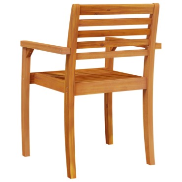 vidaXL Καρέκλες Κήπου 8 τεμ. 59x55x85cm από Μασίφ Ξύλο Ακακίας