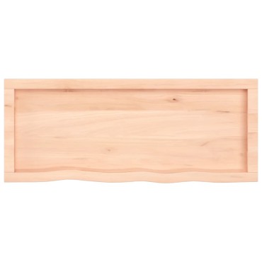 vidaXL Επιφάνεια Τραπεζιού 100x40x(2-6)cm Ακατέργαστο Μασίφ Ξύλο Δρυός 1 τεμ.