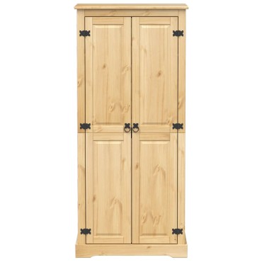 vidaXL Ντουλάπα Corona 76x50x170cm από Μασίφ Ξύλο Πεύκου 1 τεμ.