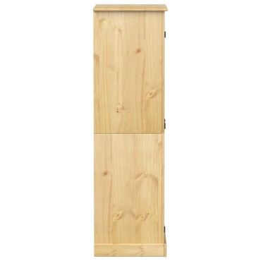 vidaXL Ντουλάπα Corona 76x50x170cm από Μασίφ Ξύλο Πεύκου 1 τεμ.