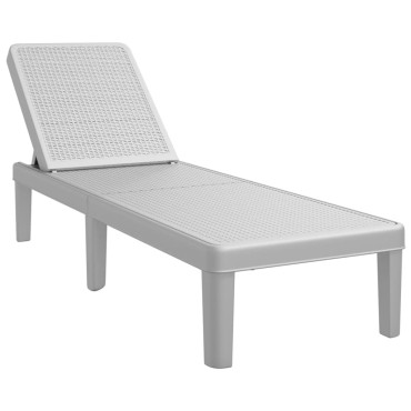 vidaXL Ξαπλώστρα Ρυθμιζόμενη σε 4 Ύψη 155,5x57x28cm Πολυπροπυλένιο 1 τεμ.