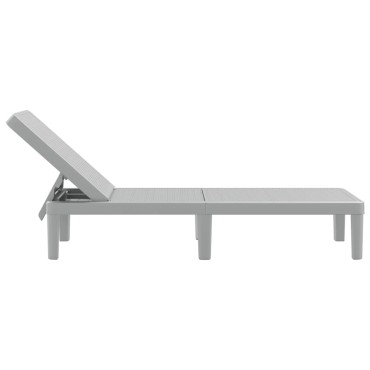 vidaXL Ξαπλώστρα Ρυθμιζόμενη σε 4 Ύψη 155,5x57x28cm Πολυπροπυλένιο 1 τεμ.