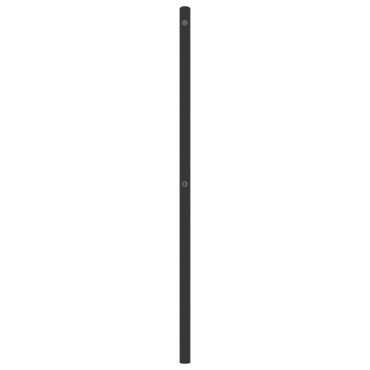vidaXL Κεφαλάρι Μαύρο Μεταλλικό 206x3x91cm 1 τεμ.