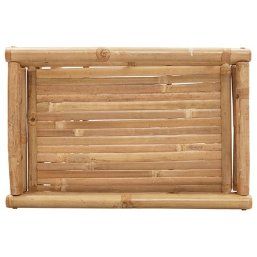 vidaXL Τραπέζι Δίσκος Πτυσσόμενο 60x40x68cm από Μπαμπού 1 τεμ.
