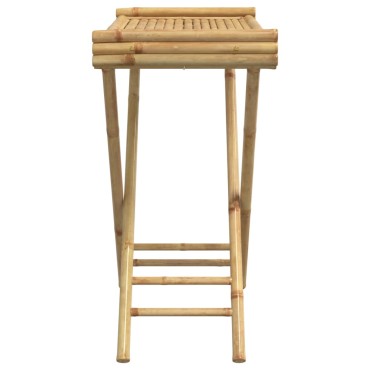vidaXL Τραπέζι Δίσκος Πτυσσόμενο 70,5x42,5x80cm από Μπαμπού 1 τεμ.