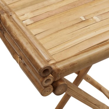 vidaXL Τραπέζι Δίσκος Πτυσσόμενο 70,5x42,5x80cm από Μπαμπού 1 τεμ.