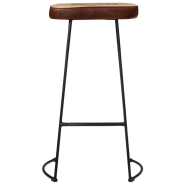 vidaXL Σκαμπό Μπαρ 2 τεμ. Σκούρο Καφέ 44x37,5x78cm
