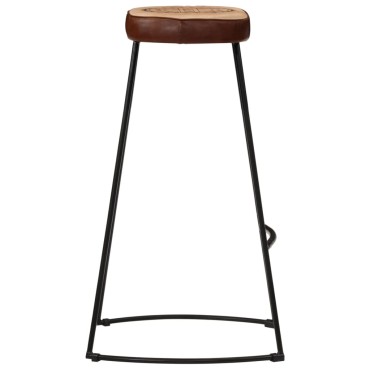 vidaXL Σκαμπό Μπαρ 2 τεμ. Σκούρο Καφέ 44x37,5x78cm