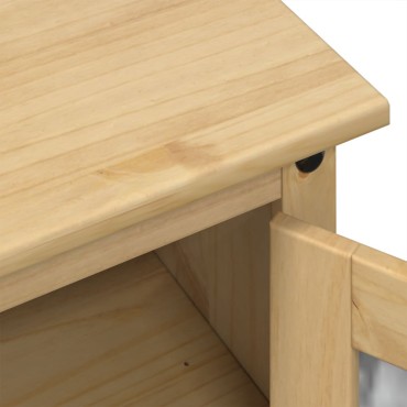 vidaXL Έπιπλο Τηλεόρασης Corona 100x45x58cm από Μασίφ Ξύλο Πεύκου