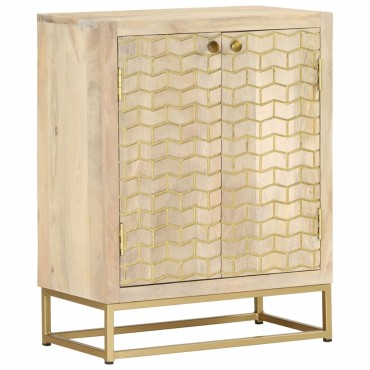 vidaXL Ντουλάπι με 2 Πόρτες 55x30x70cm από Μασίφ Ξύλο Μάνγκο 1 τεμ.
