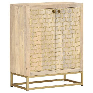 vidaXL Ντουλάπι με 2 Πόρτες 55x30x70cm από Μασίφ Ξύλο Μάνγκο 1 τεμ.