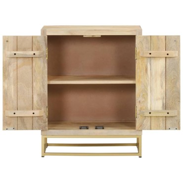 vidaXL Ντουλάπι με 2 Πόρτες 55x30x70cm από Μασίφ Ξύλο Μάνγκο 1 τεμ.