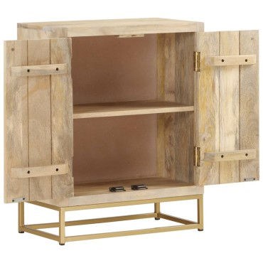 vidaXL Ντουλάπι με 2 Πόρτες 55x30x70cm από Μασίφ Ξύλο Μάνγκο 1 τεμ.