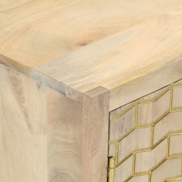 vidaXL Ντουλάπι με 2 Πόρτες 55x30x70cm από Μασίφ Ξύλο Μάνγκο 1 τεμ.