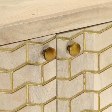 vidaXL Ντουλάπι με 2 Πόρτες 55x30x70cm από Μασίφ Ξύλο Μάνγκο 1 τεμ.