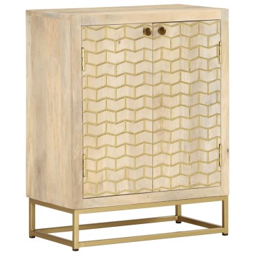 vidaXL Ντουλάπι με 2 Πόρτες 55x30x70cm από Μασίφ Ξύλο Μάνγκο 1 τεμ.