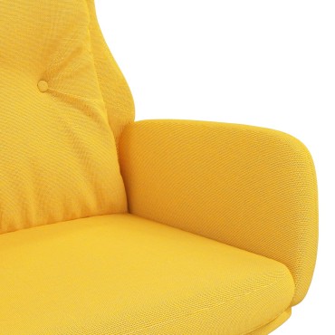 vidaXL Πολυθρόνα Relax Κίτρινο Μουσταρδί Υφασμάτινη 70x77x94cm 1 τεμ.
