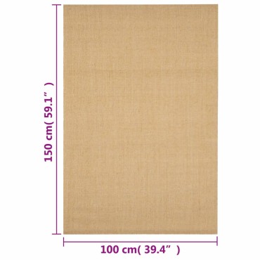 vidaXL Χαλί 100x150cm από Φυσικό Σιζάλ