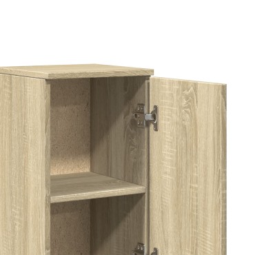 vidaXL Ντουλάπι Μπάνιου Sonoma Δρυς 30x30x190cm Επεξεργασμένο Ξύλο 1 τεμ.